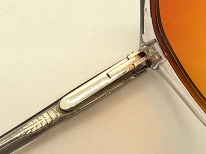 Pierre Cardin Boutique Smoke Vintage Aviator-New Sunset Gradient Custom Lenses-59mm