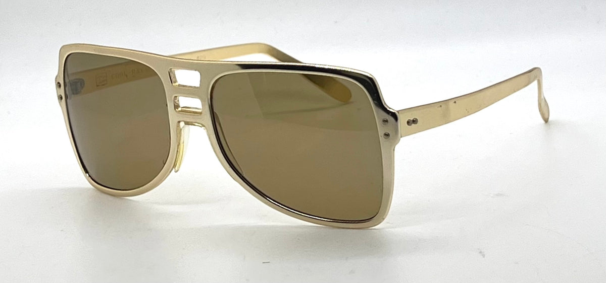 Cool-Ray Polaroid Fast Back Gold-Vintage Aviator-Original Polarized Sunglasses