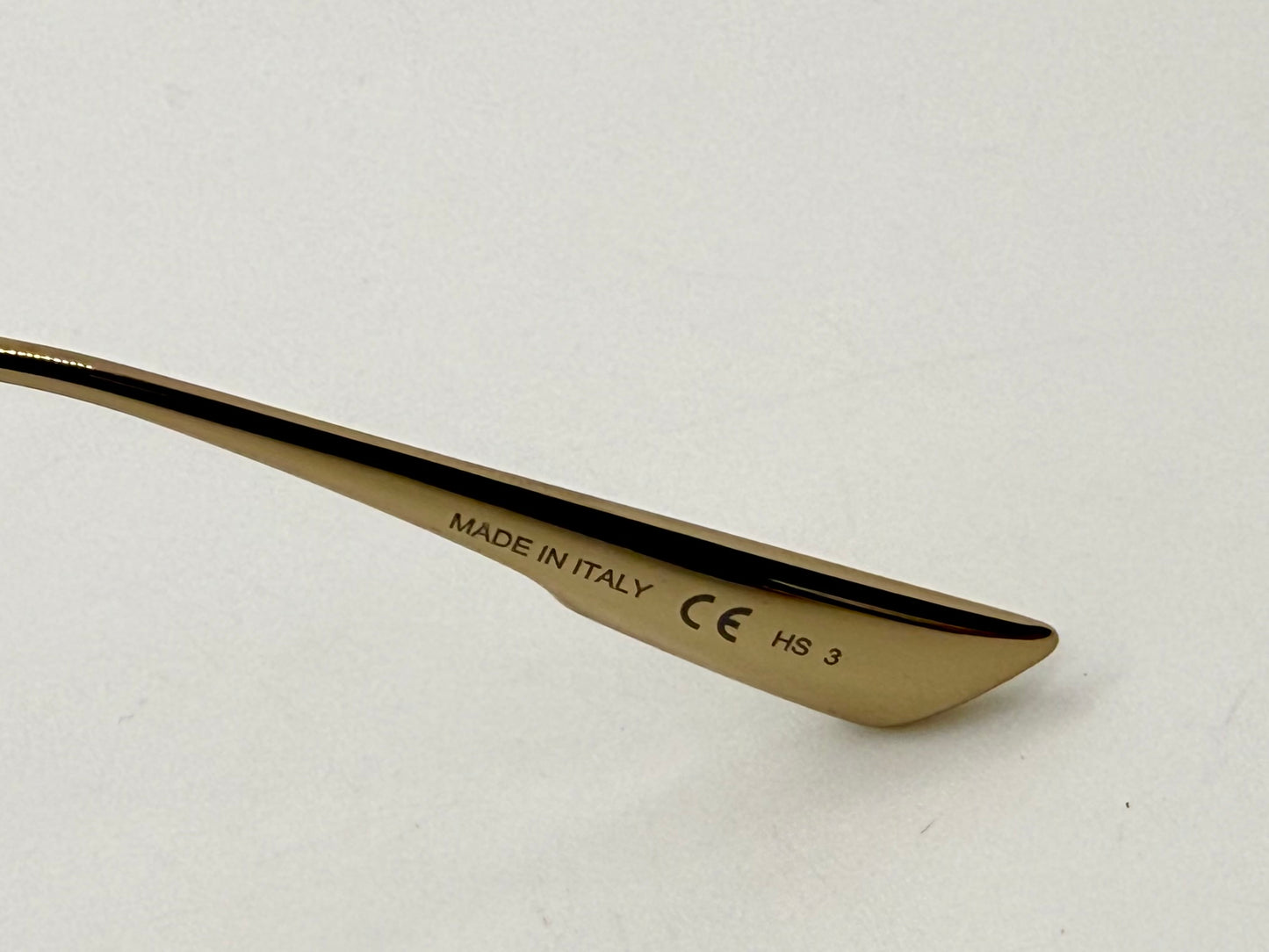 Dior 2VK49-VINTAGE Gold Metal Sunglasses-Blue Lenses 58-15-145 Unworn-Full Kit