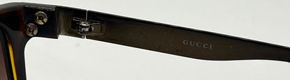 Gucci GG1588/S QZUEJ Tortoise Wrap Sunglasses w/New, Custom Gradient Lenses-Original Case-Italy