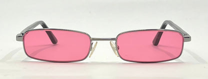Giorgio Armani GA272-Y2K Vintage Sunglasses-New Solid Rose Pink Custom Lenses
