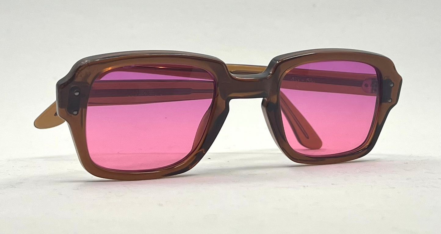 USS BCG 46-24 Vintage Military Glasses – Pink Gradient Second Chance Customs