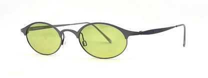 Rodenstock R4241-Y2K Vintage Oval Sunglasses-New Custom Bottle Green Tinted Lenses