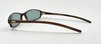 Gucci GG1473 5Y7 Y2K Vintage Sunglasses w/NewSolid Aquamarine Custom Lenses