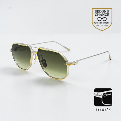 Jacques Marie Mage REYNOLD in ELECTRUM- Titanium Aviator-Unworn-Full Kit