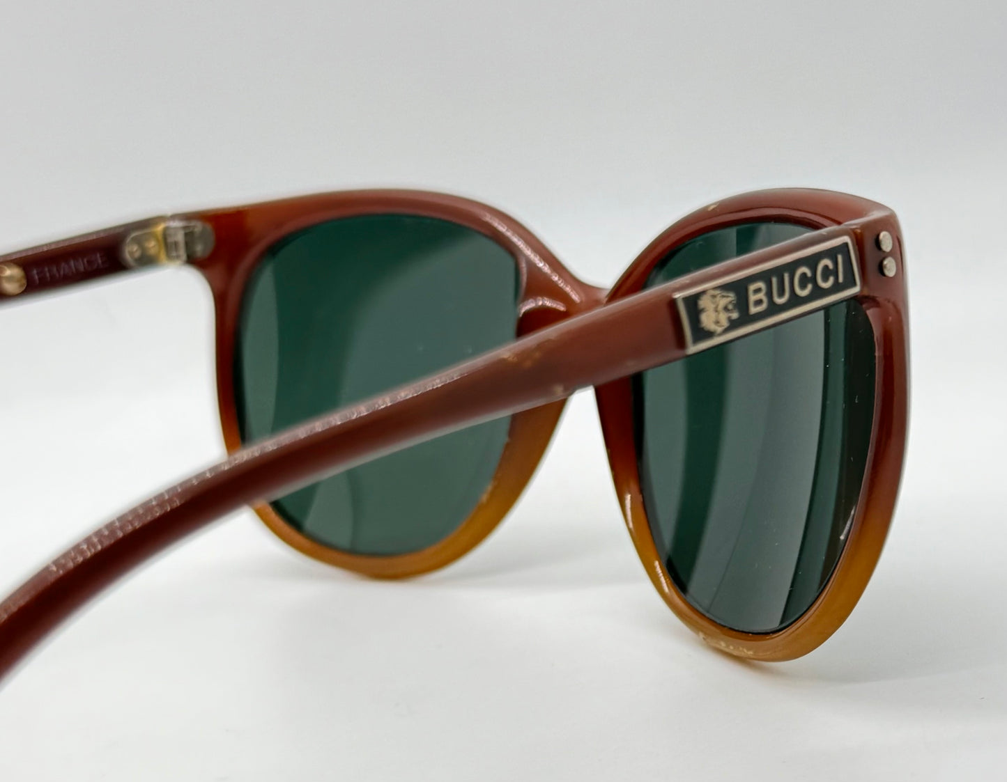 BUCCI 2001/116 Vintage French Sunglasses with Original Glass Lenses