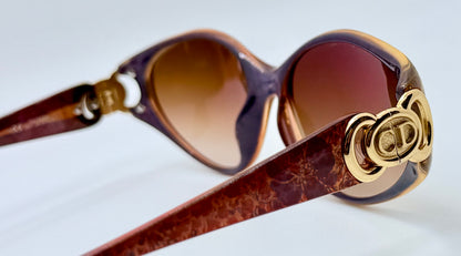 Vintage Christian Dior 2851 80 Sunglasses w/New, Custom Toffee Gradient Berko’s Designs Lenses