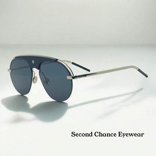 Dior CSA2K Dio(r)evolution Sunglasses Black/Nickel Grey-Full Kit-New/Unworn
