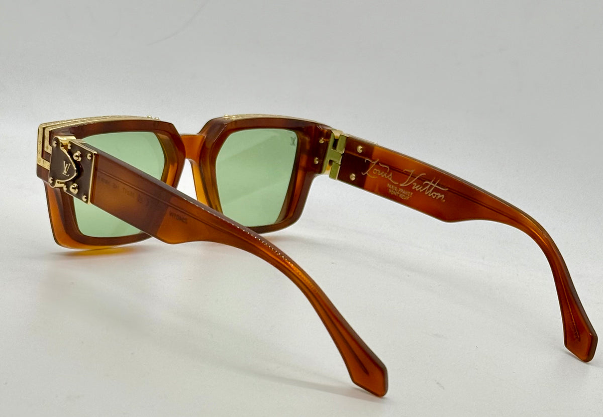 Louis Vuitton 1.1 Millionaires Z3401W Crystal Brown Green Lens Sunglasses