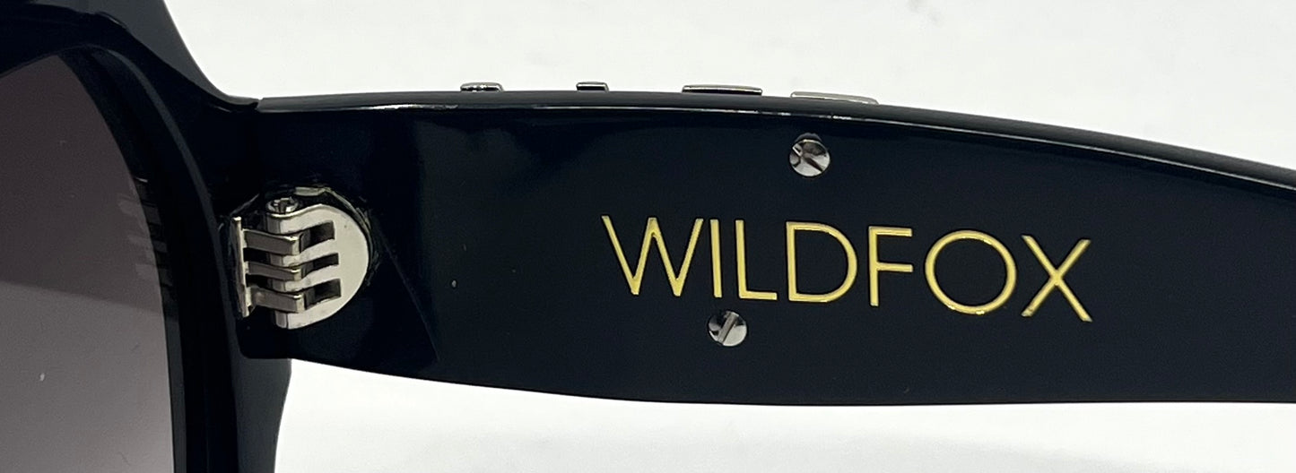 Wildfox Riviera Oversized Black Sunglasses – Gradient Lenses – Deadstock
