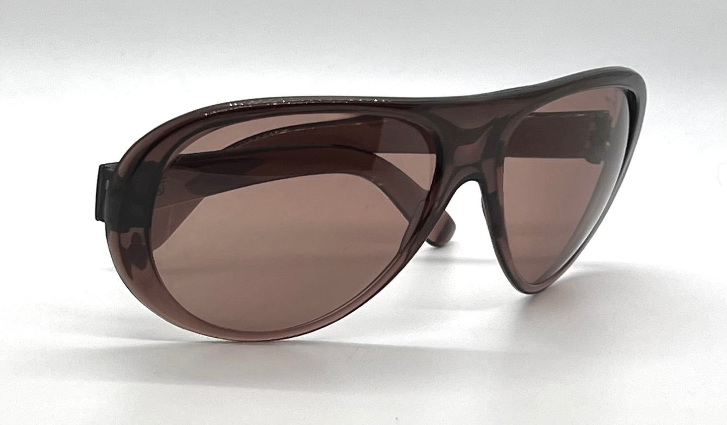 NISOL Vintage Italian Aviator Sunglasses Brown Collectors-Rare