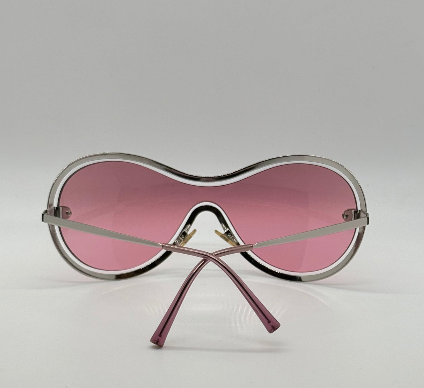 Chanel 4030 Y2K VINTAGE Shield Sunglasses Pink Lens Collector-Rare