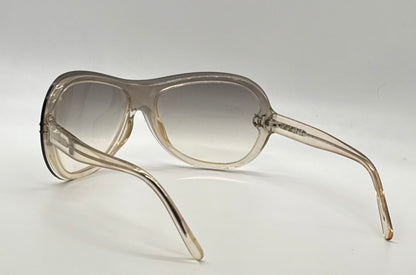 Chanel 5066 c.866/8G Sunglasses – Vintage Y2K Shield Wrap Gradient Brown Italy