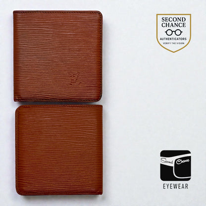 Louis Vuitton Vintage Epi Leather Bifold Wallet-Brown-Made in France