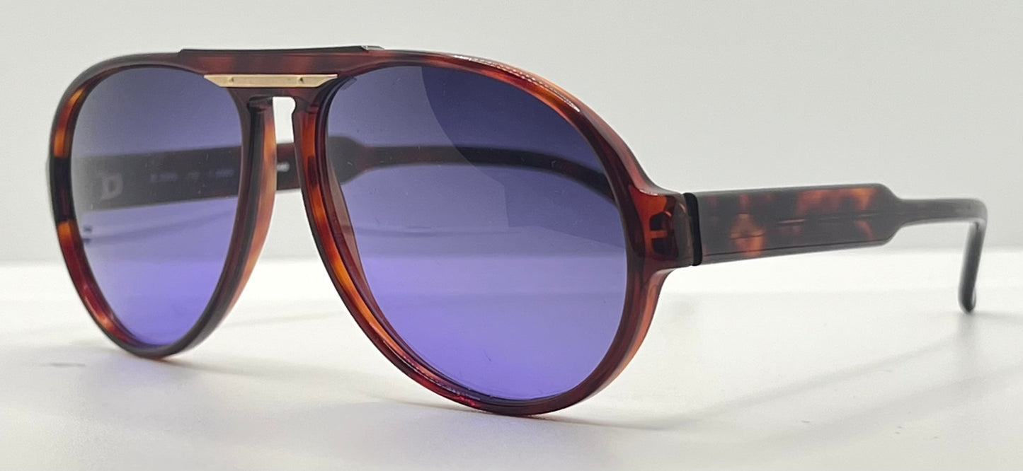Silhouette M2095 Vintage Aviator Sunglasses w/New Violet Custom Lenses