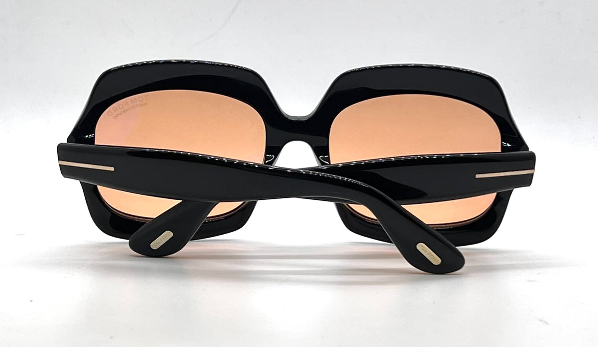 Tom Ford “REN” Black Photochromic Sunglasses 60mm UNWORN Full Kit Made in Italy
