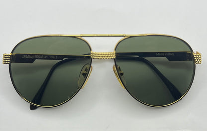 HILTON LONDON Sunglasses Mod. CLUB 3 - Col.2 54mm Gold Plated Frame-Authentic