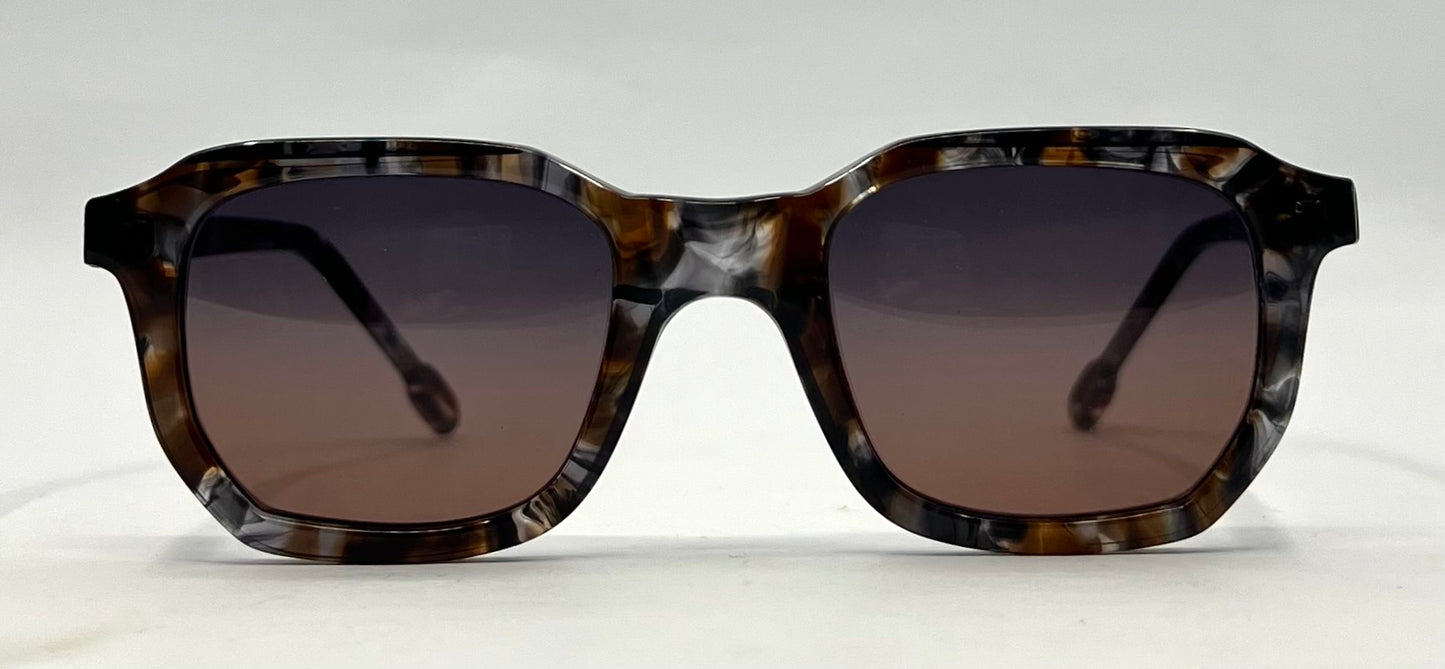 Odette Lunettes-Morton AO42 Sunglasses-New Grey/Rose Custom Gradient Lenses-Unworn