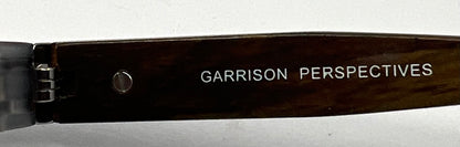Garrison Perspectives-GP1208 Grey Crystal Y2K Sunglasses-New Solid Mauve Custom Lenses