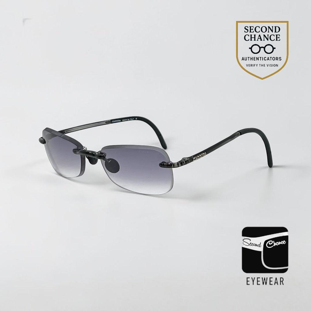 Carrera Quartz Alpha 29X Rimless VINTAGE Sunglasses Made Italy NOS/Unworn-54mm