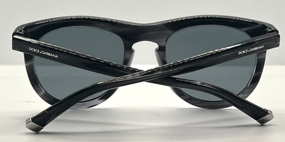 Dolce & Gabbana DG4281 2924/6G Smoke Grey Sunglasses Silver Mirror Lens Full Kit Italy