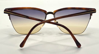 Versace 343 747 Vintage Half-Rim Sunglasses w/New Gradient Custom Tinted Lenses-56mm