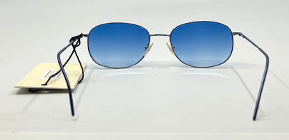 Giorgio Armani GA22 628 Vintage Sunglasses w/ Solid Blue Second Chance Custom Lenses