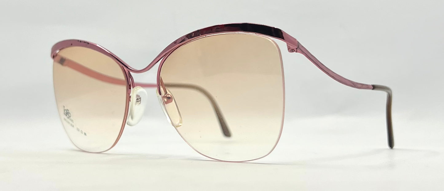 Logo Paris Nylon 304 Vintage Sunglasses Pink Gradient Unworn Deadstock 53