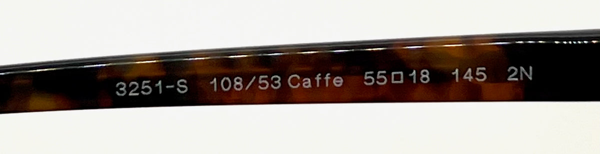 Persol PO3251S 108/53 Caffe Unworn Sunglasses Original Lenses/Case-Italy
