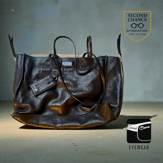 Prada Milano VINTAGE Leather Tote Bag-Suede Interior-Italy