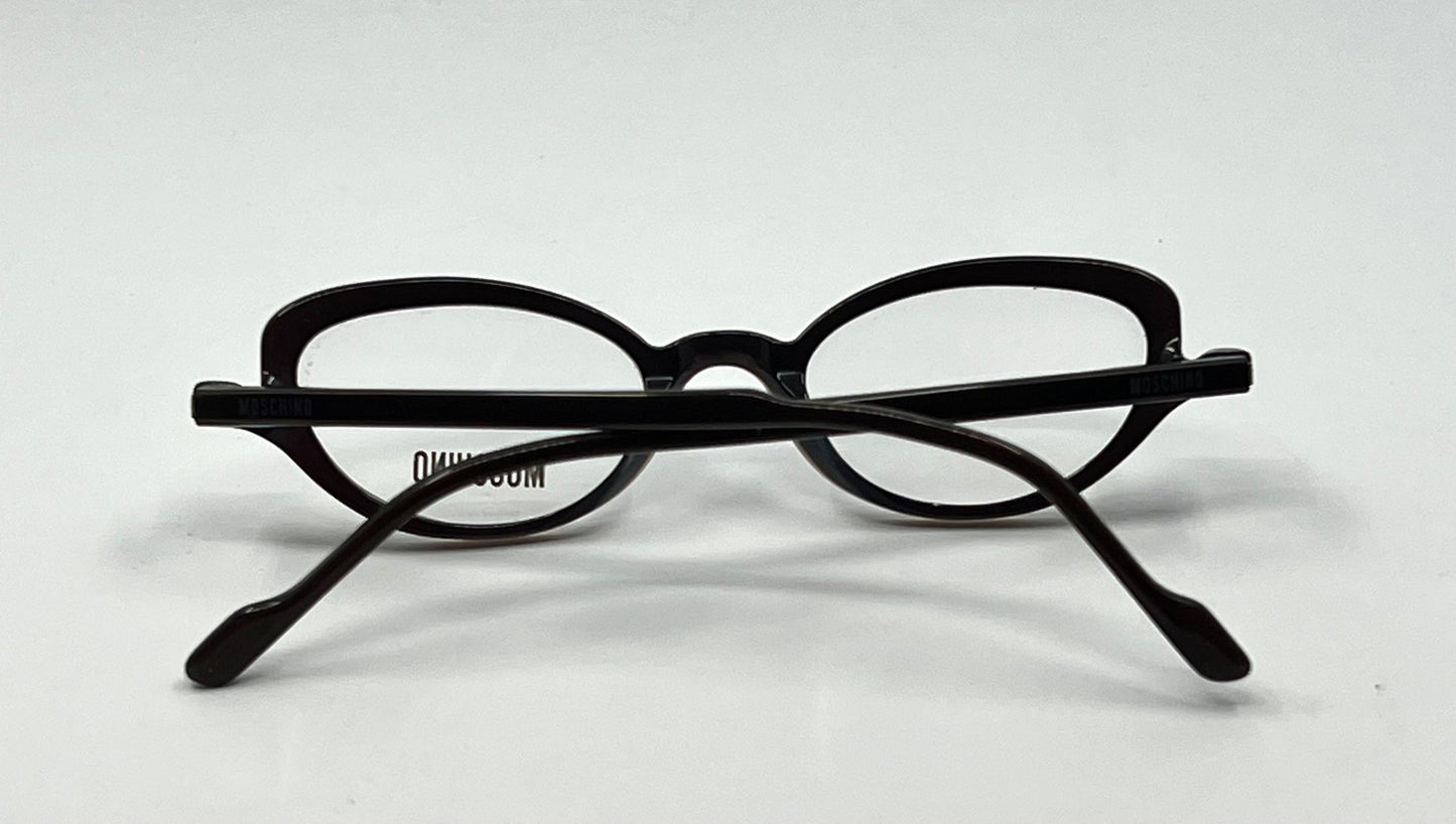 Moschino M3581-V 251 Brown Eyeglasses Y2K Vintage-Unworn-Italy 45Mm