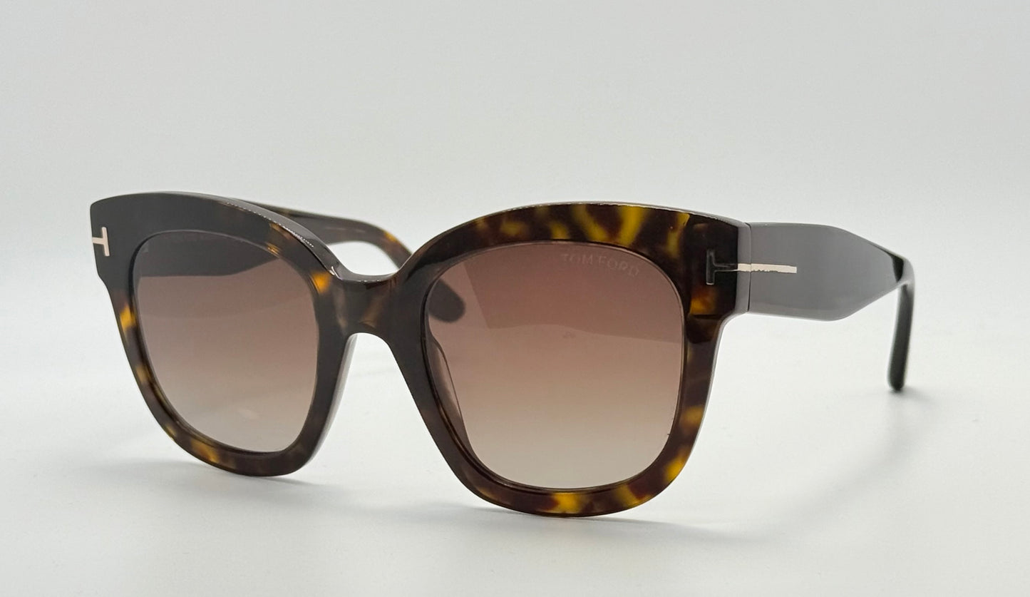 Brand New Tom Ford Beatrix-02 TF613 52T Tortoise Gradient Sunglasses – Full Kit