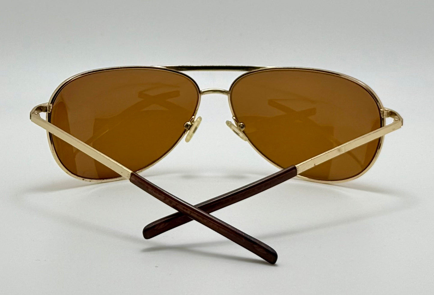 RETRO Smith Optics Serpico Gold Aviator with Brand New Custom Polarized Brown Berko’s Designs Lenses