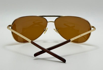 RETRO Smith Optics Serpico Gold Aviator with Brand New Custom Polarized Brown Berko’s Designs Lenses