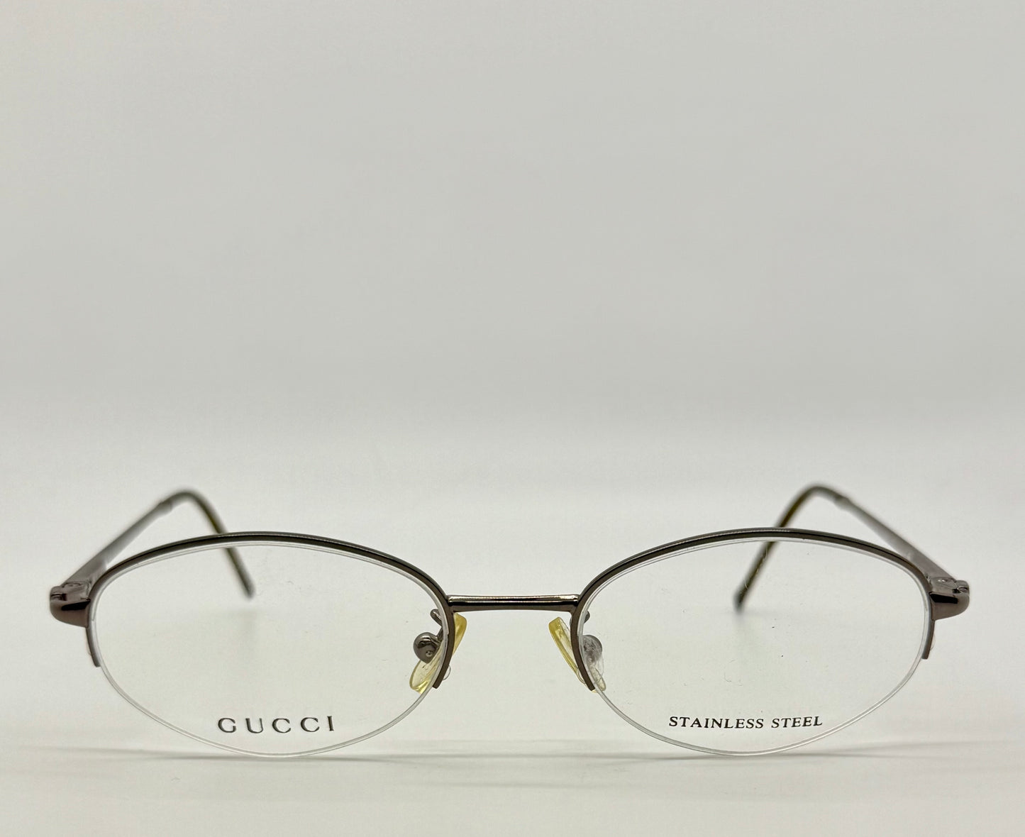 Gucci GG 2663 Half-Rim Stainless Steel Frames-Y2K Vintage-47mm-Italy
