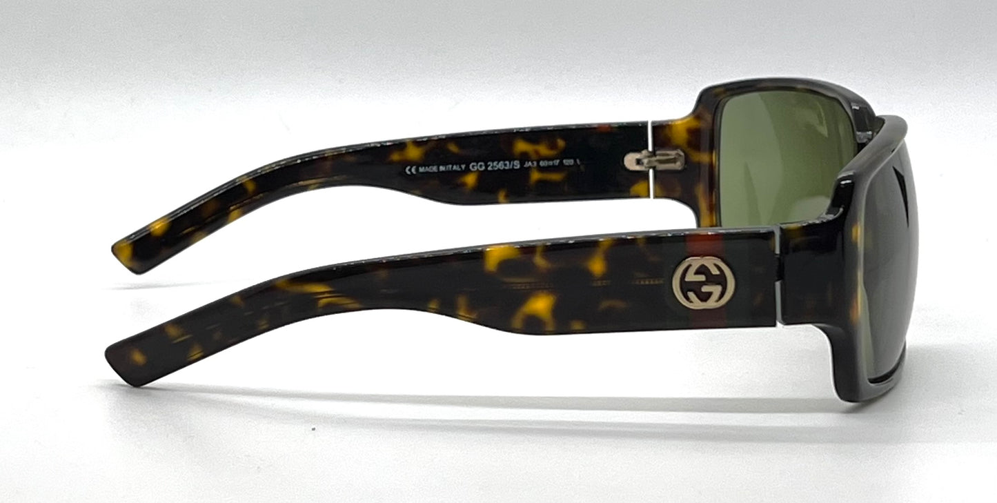 Gucci GG2563/S Havana Tortoise-Vintage Sunglasses Italy Original 60-17