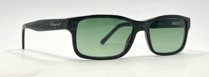 Salvatore Ferragamo 2669 593 Sunglasses w/New Solid Green Custom Lenses-53mm-Italy