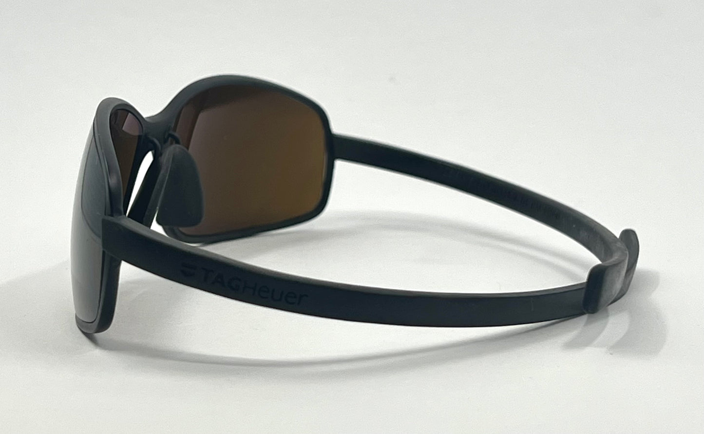 TAG Heuer Curve 5001 France Sport Wrap-Vintage Sunglasses-Matte Black Brown