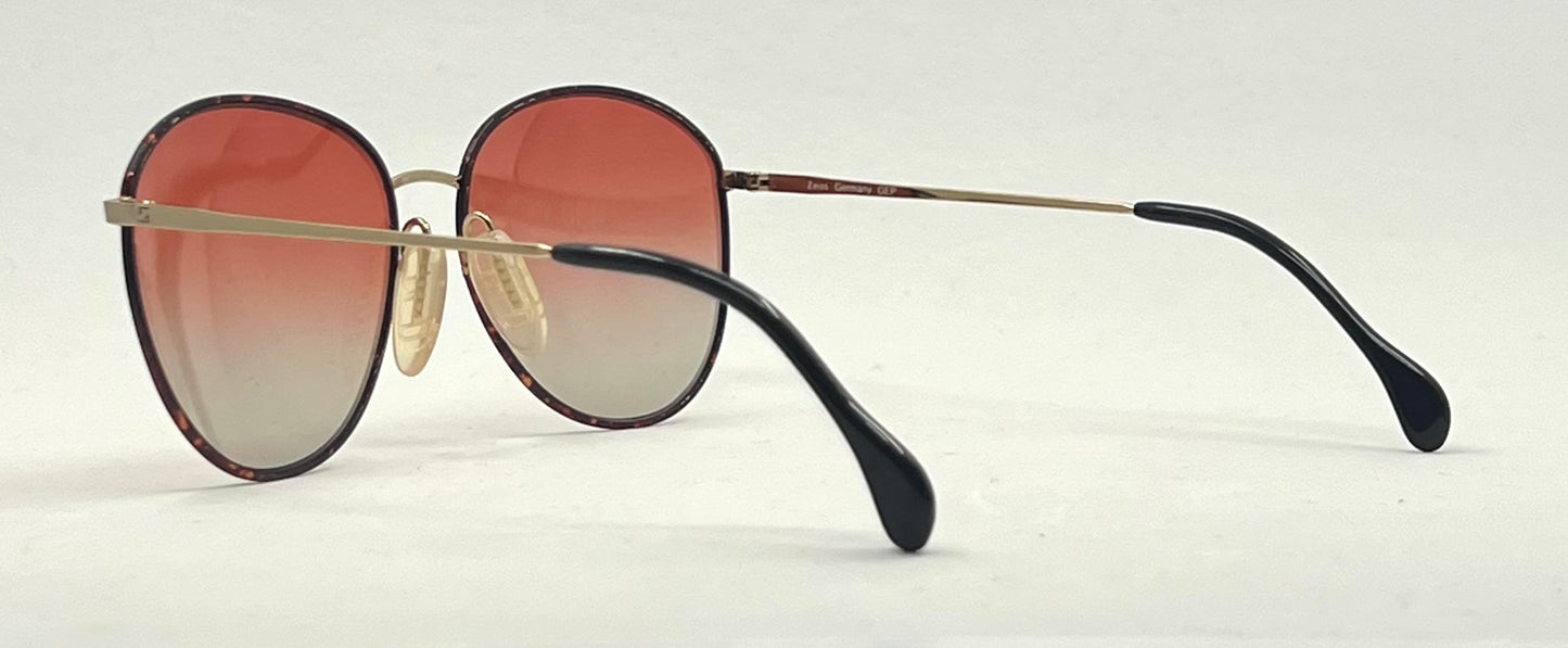 ZEISS 6595 4402 Vintage Sunglasses| New Gradient Tinted Custom Lenses-Germany