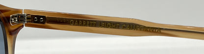 Garrett Leight Riley BTF Sunglasses w/New Pacific Blue Custom Lenses-Full Kit-Unworn-48mm