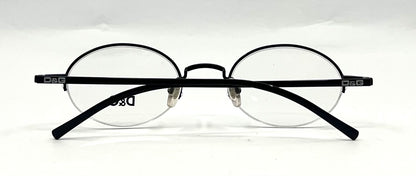 D&G Dolce & Gabbana 5058 01 m-Semi Rimless Oval Glasses Frame-UNWORN 47-21 135