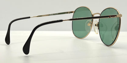 Silhouette M6039 VINTAGE Sunglasses-Gold/Red w/New Green Custom Lenses-54mm