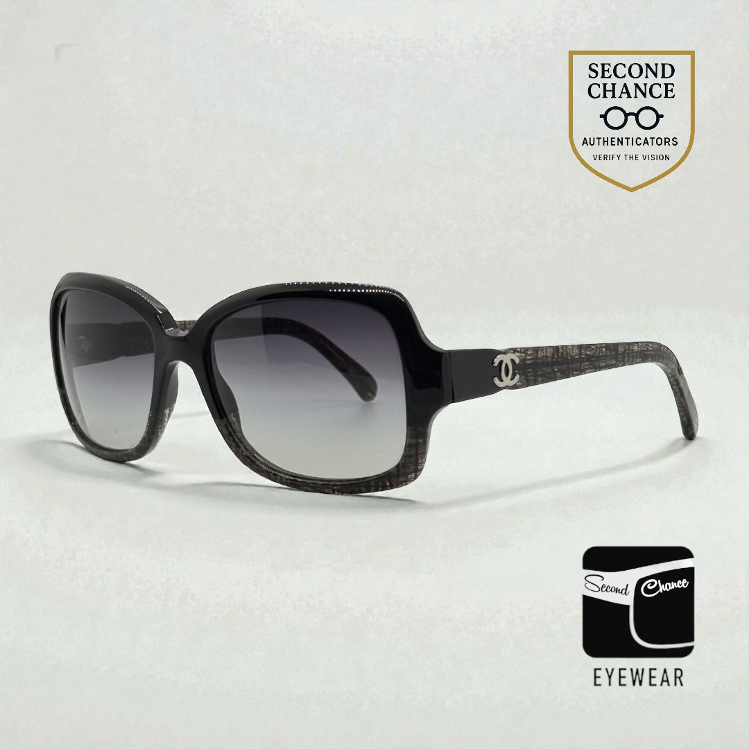 CHANEL 5177 1195/3C Oversized Sunglasses 55-17 Made in Italy Authentic