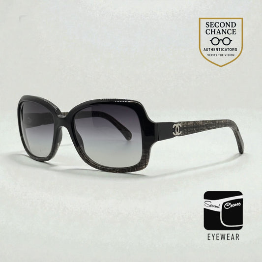 CHANEL 5177 1195/3C Oversized Sunglasses 55-17 Made in Italy Authentic