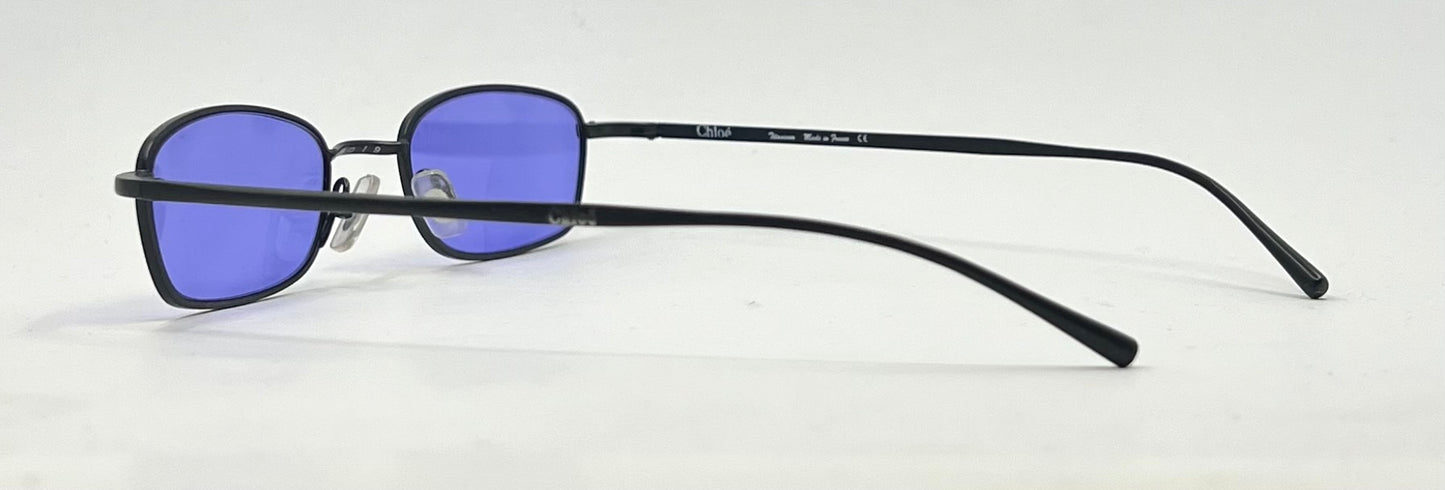 Chloé CL 1123 Titanium Sunglasses-Violet Second Chance Customs Lenses-UNWORN