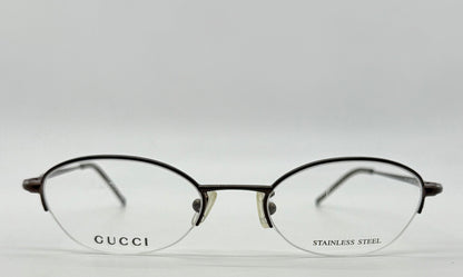 GUCCI GG 2660 7PR Y2K Vintage Half-Rim Oval Optical Frames – Italy