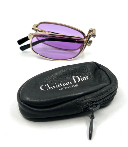 Christian Dior 2172 Monsieur Folding Gold 52-22 Purple Lenses
