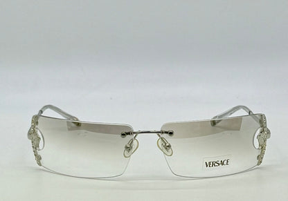 Versace N29/H 030/539 VINTAGE Rimless Shield Sunglasses-Deadstock/Collectible -UNWORN-Italy