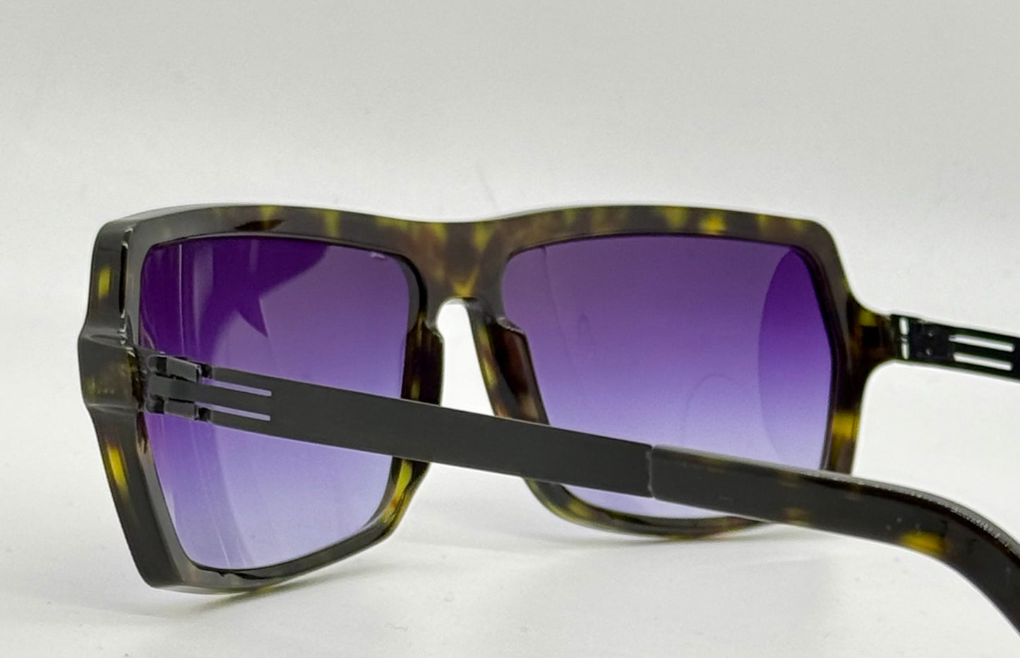 ic! Berlin “Ryoko” Screwless Sunglasses-New Purple Gradient Tinted Custom Lenses-UNWORN