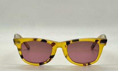 B&L Ray-Ban Wayfarer 5022 Honey Tortoise Sunglasses w/New Gradient Custom Lenses-USA